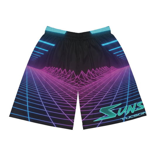 Sunset Moto Edge Basketball Shorts - Perfect for Sports and Casual Wear