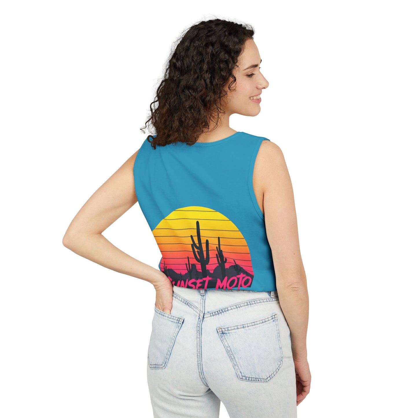 Sunset Moto Graphic Tank Top - Perfect for Summer Adventures in Tucson, AZ