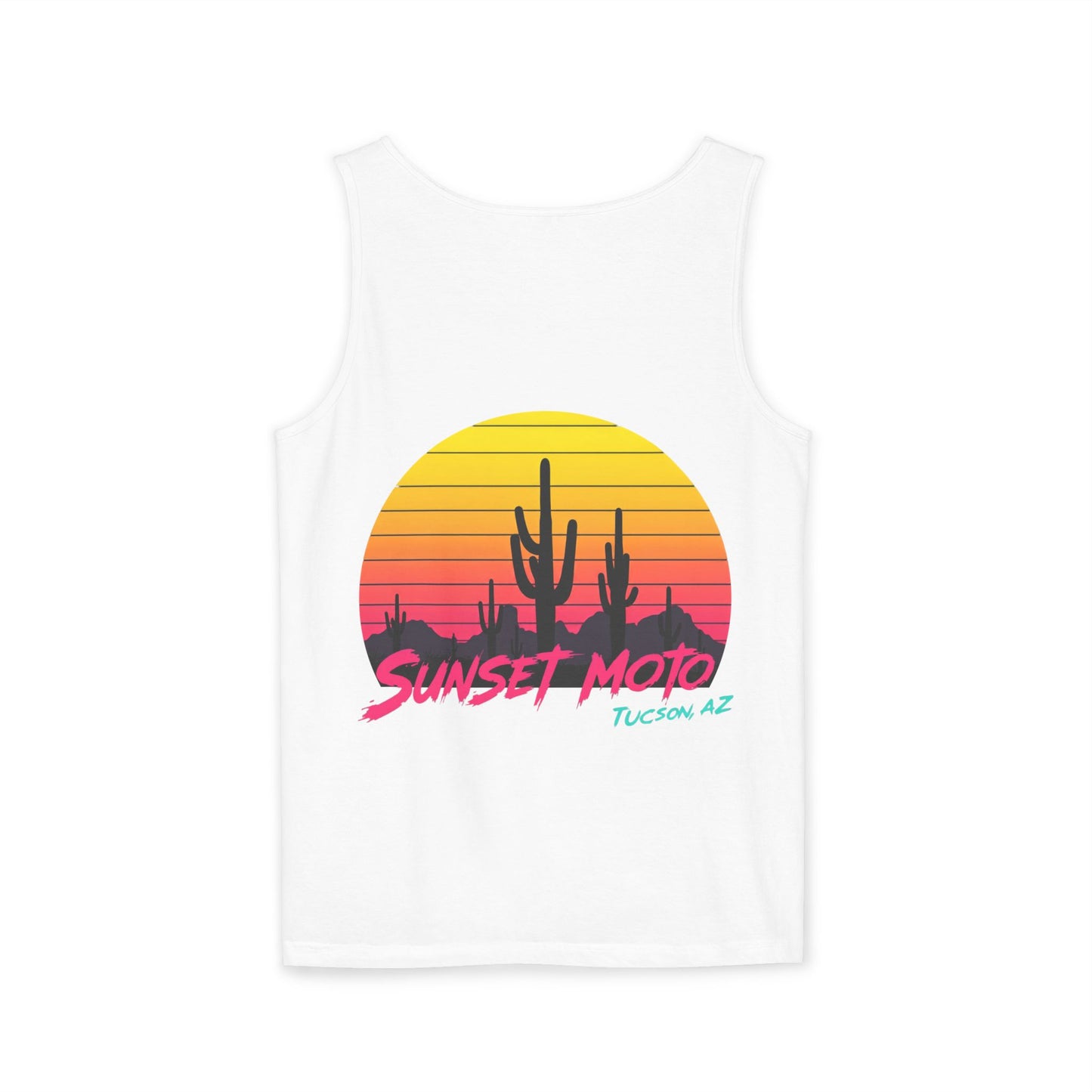 Sunset Moto Graphic Tank Top - Perfect for Summer Adventures in Tucson, AZ