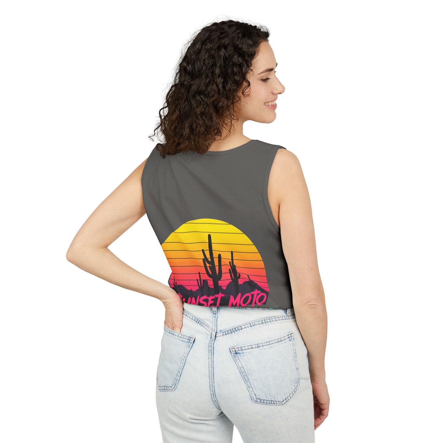 Sunset Moto Graphic Tank Top - Perfect for Summer Adventures in Tucson, AZ
