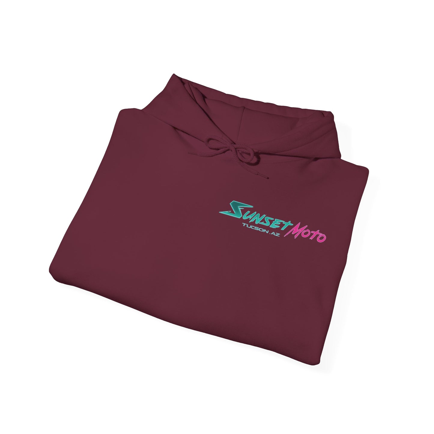 Sunset Moto Edge Unisex Hoodie - Retro Desert Vibe Sweatshirt