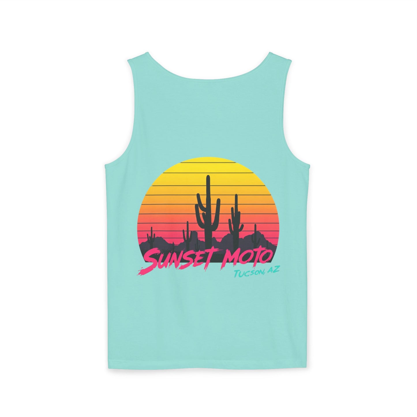 Sunset Moto Graphic Tank Top - Perfect for Summer Adventures in Tucson, AZ