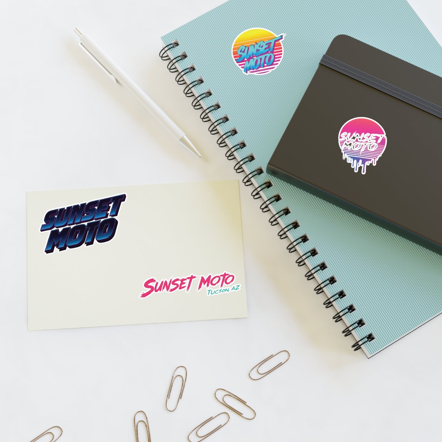 Sunset Moto Sticker Sheet