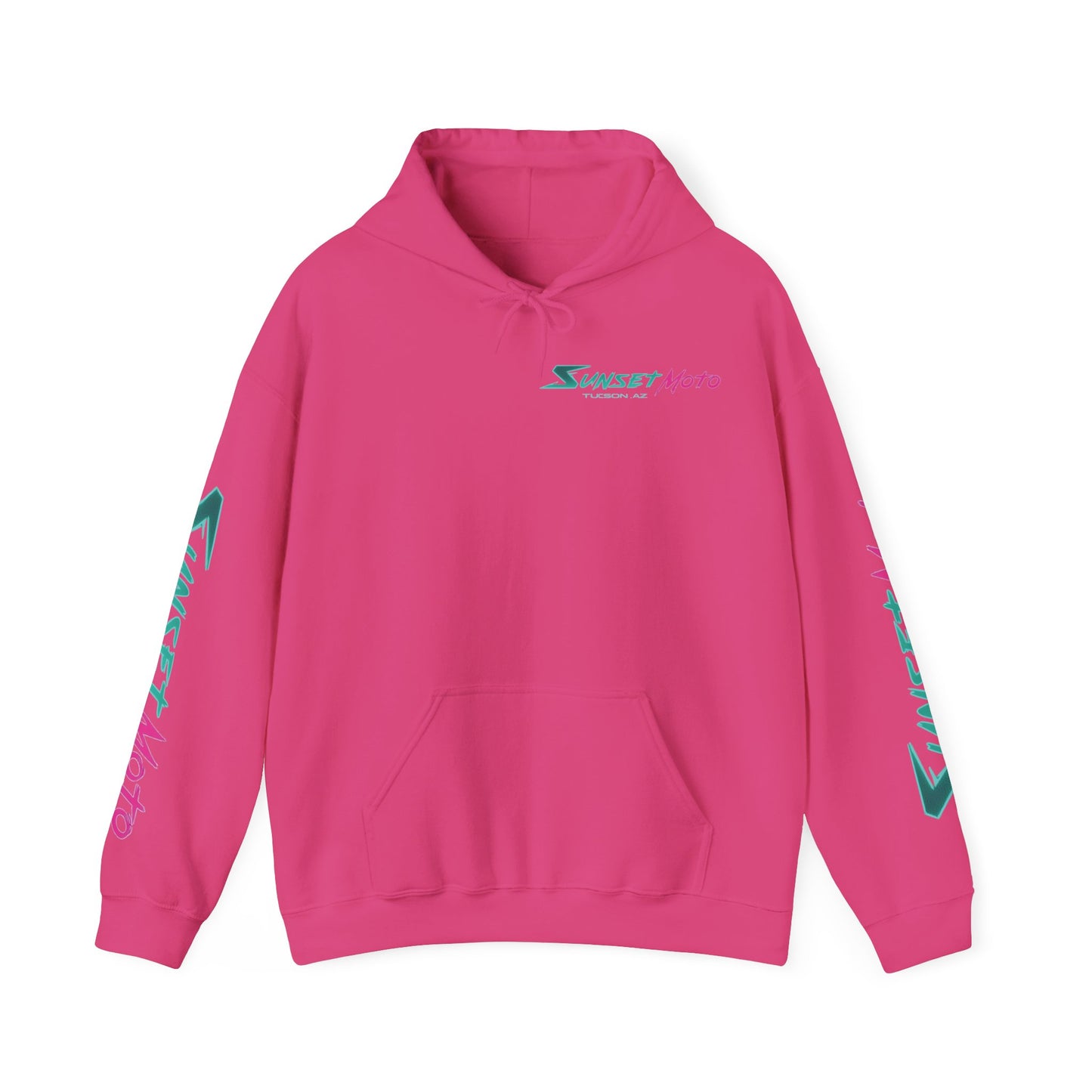 Sunset Moto Edge Unisex Hoodie - Retro Desert Vibe Sweatshirt