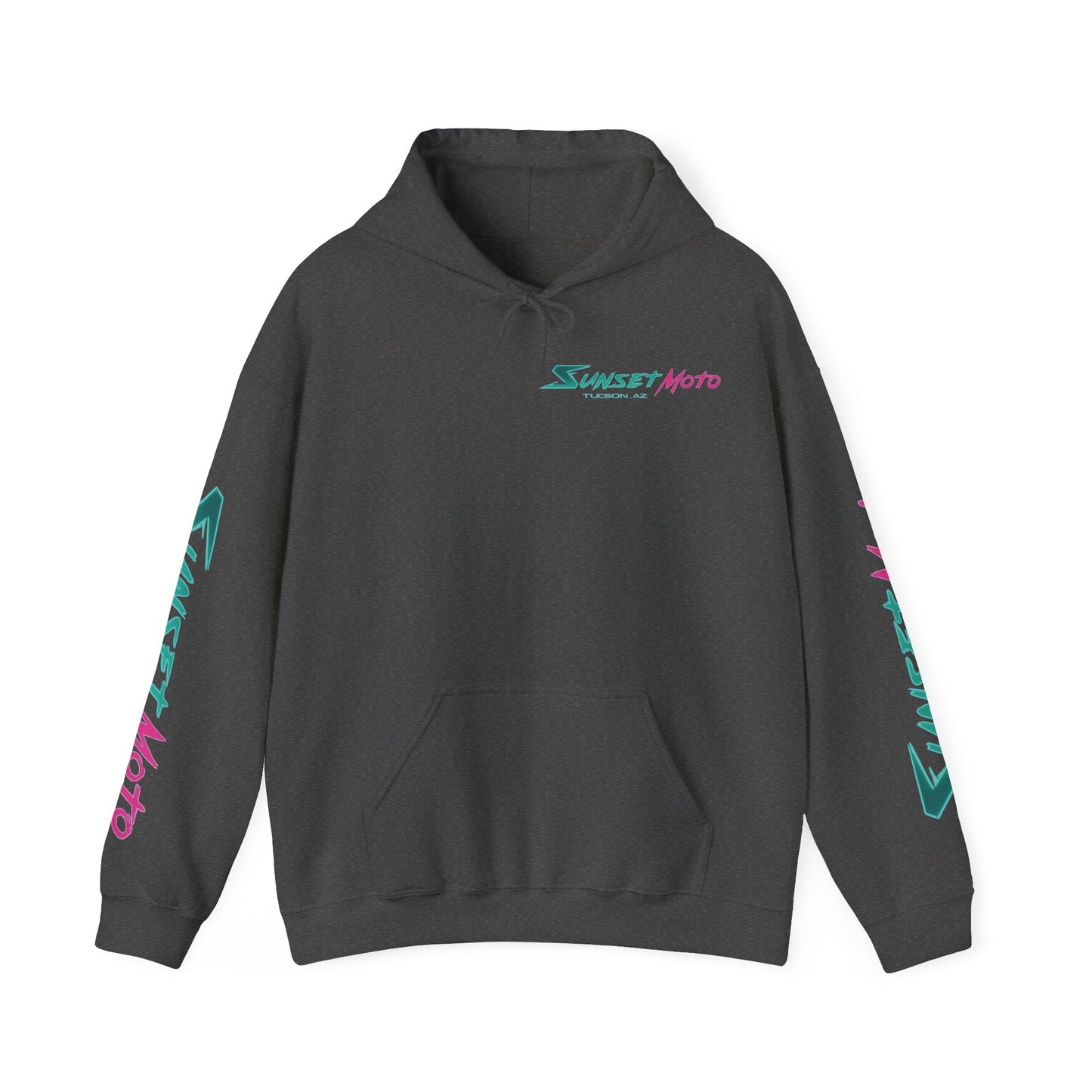 Sunset Moto Edge Unisex Hoodie - Retro Desert Vibe Sweatshirt