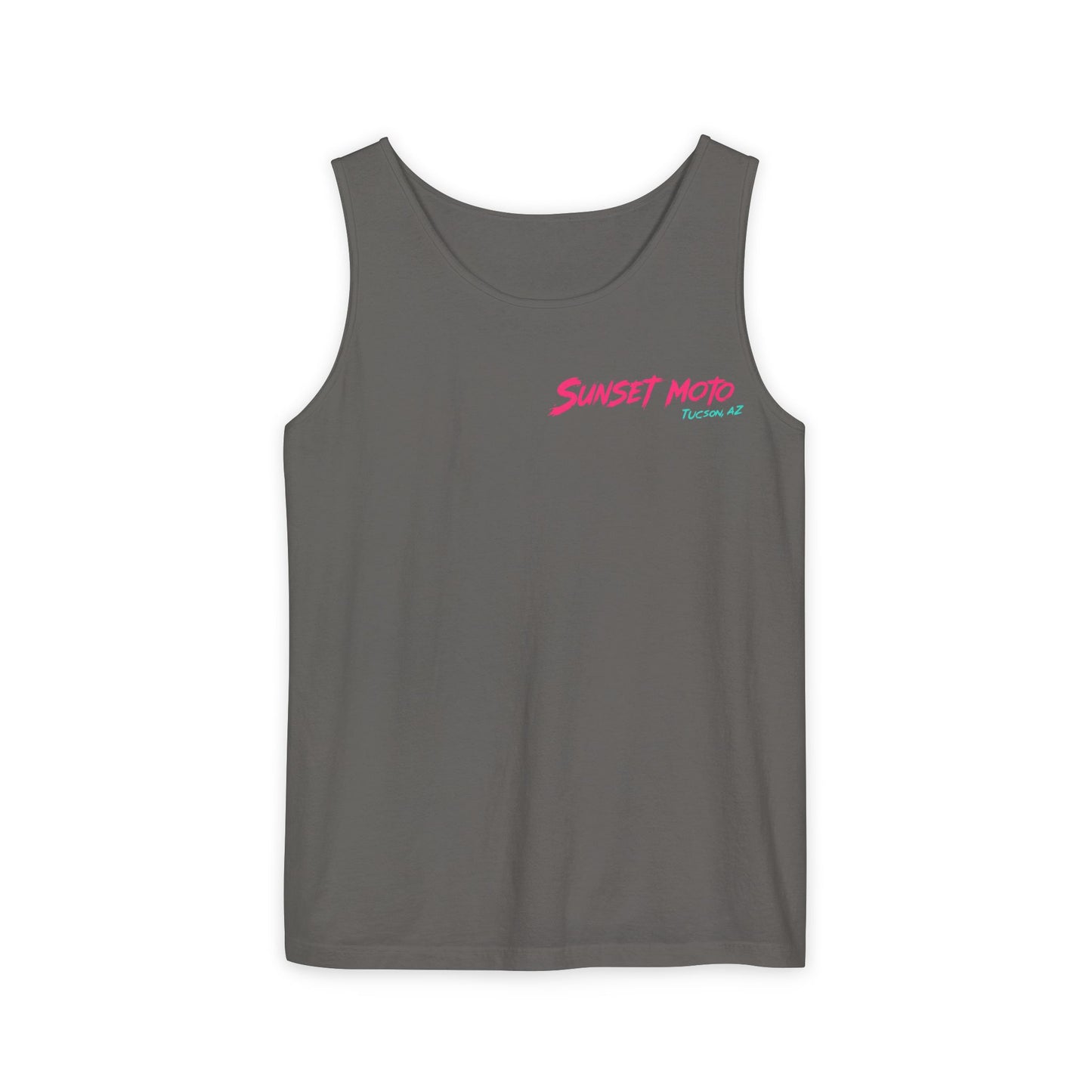 Sunset Moto Graphic Tank Top - Perfect for Summer Adventures in Tucson, AZ