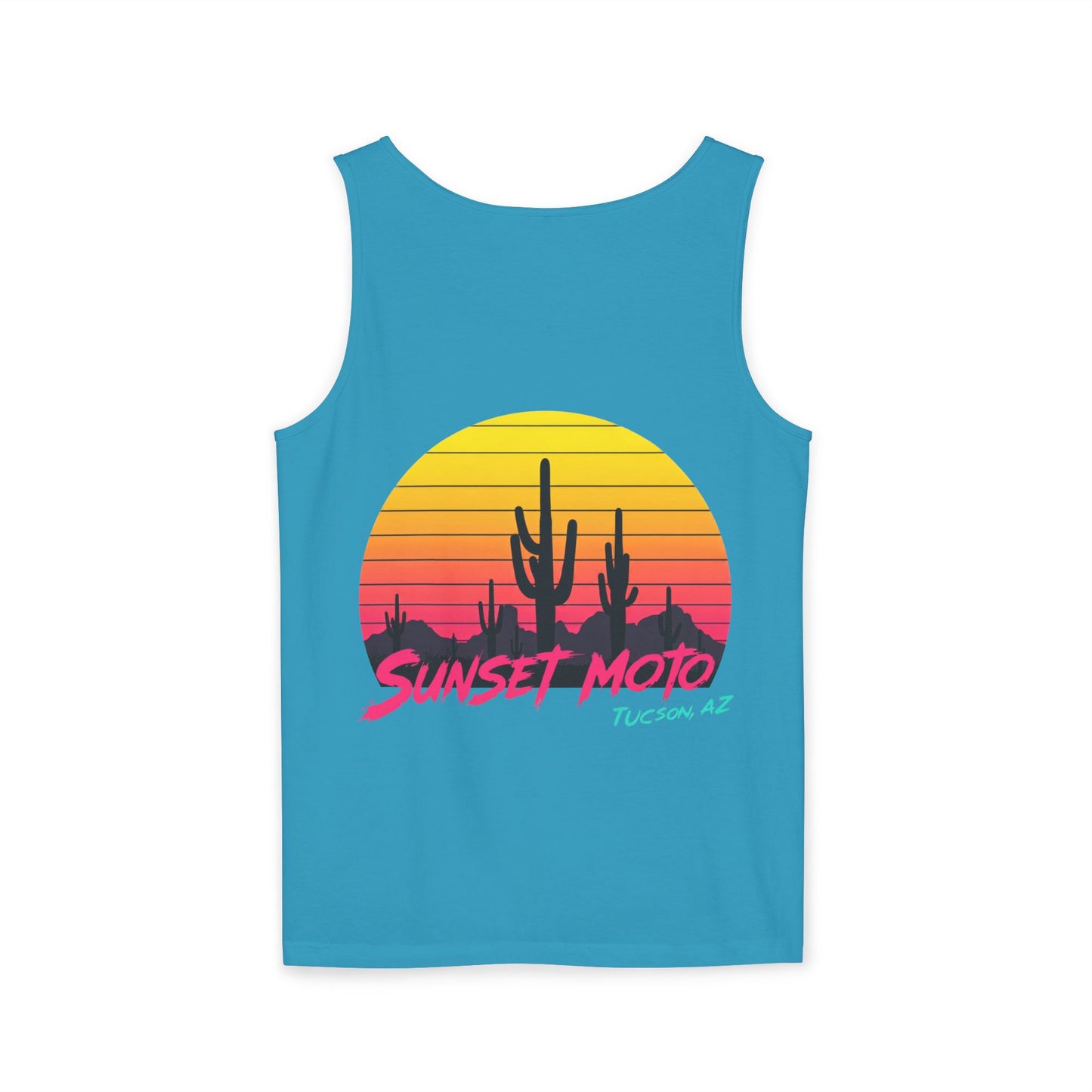 Sunset Moto Graphic Tank Top - Perfect for Summer Adventures in Tucson, AZ