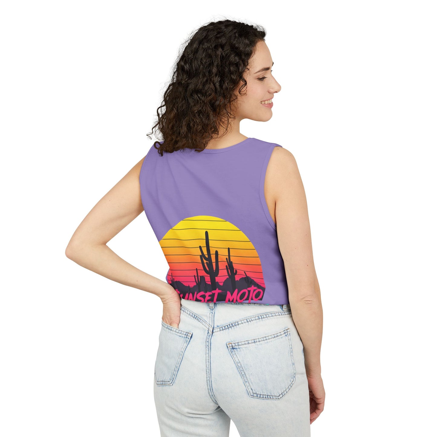Sunset Moto Graphic Tank Top - Perfect for Summer Adventures in Tucson, AZ