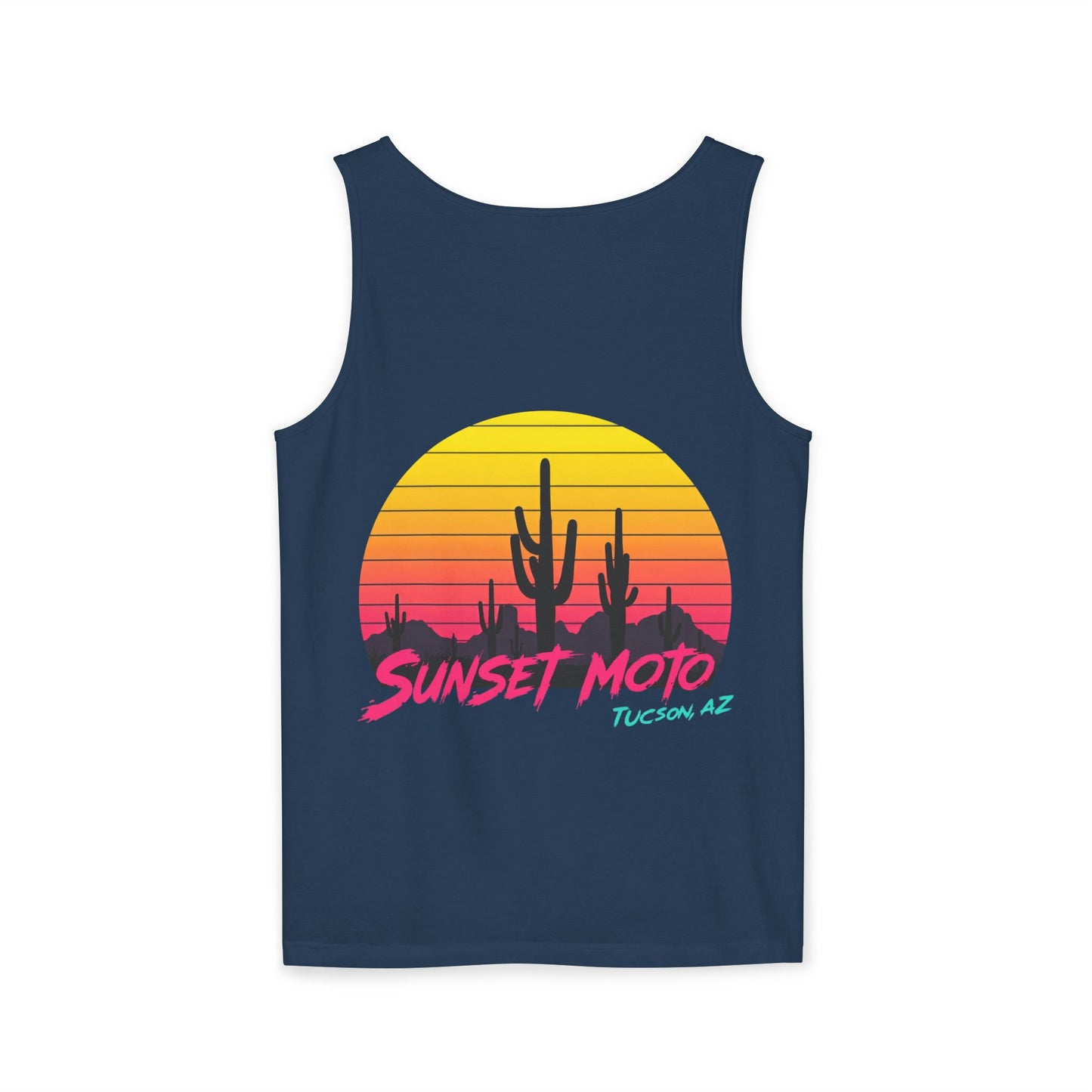 Sunset Moto Graphic Tank Top - Perfect for Summer Adventures in Tucson, AZ