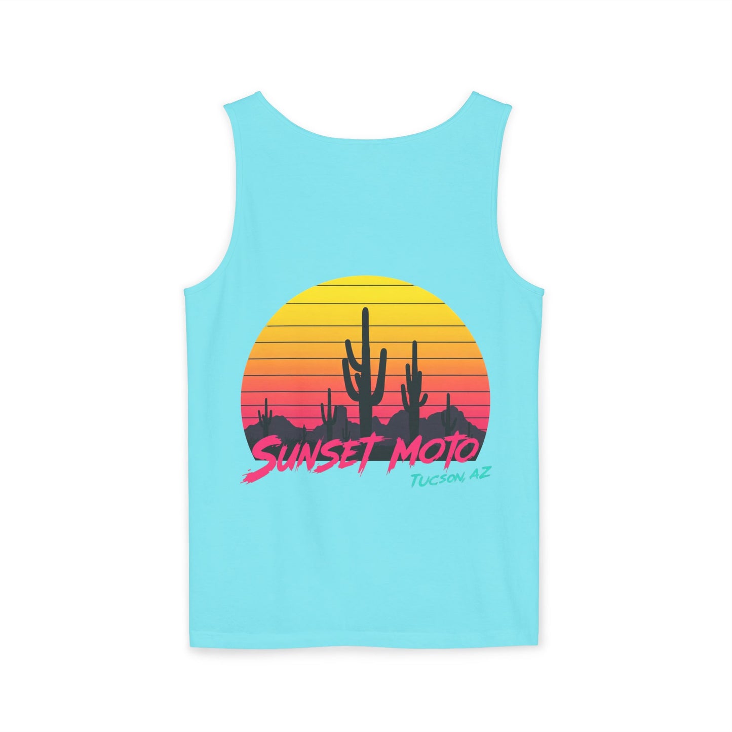 Sunset Moto Graphic Tank Top - Perfect for Summer Adventures in Tucson, AZ