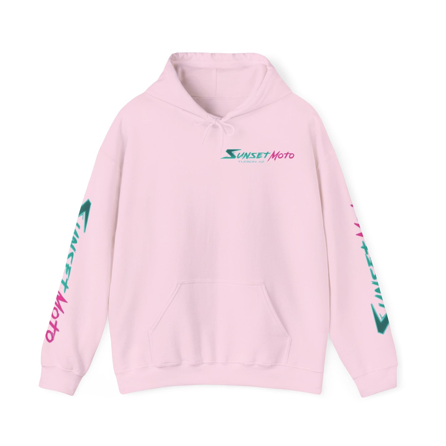 Sunset Moto Edge Unisex Hoodie - Retro Desert Vibe Sweatshirt