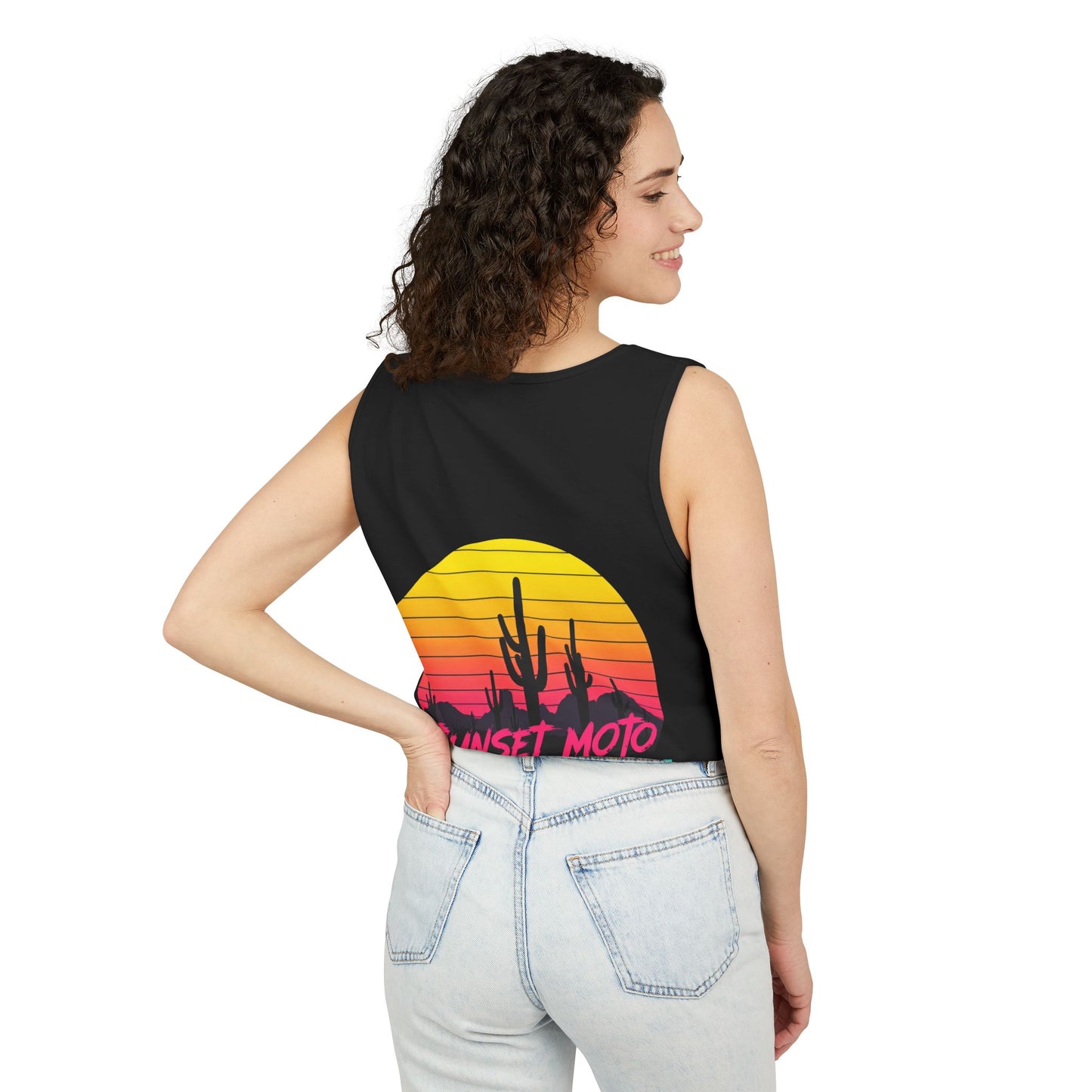 Sunset Moto Graphic Tank Top - Perfect for Summer Adventures in Tucson, AZ